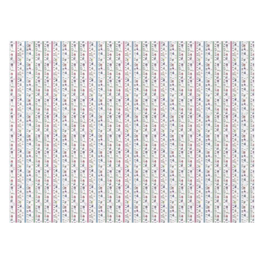 Lama-Streifen-Muster Tischdecke (Vorderseite (Horizontal))