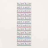 Lama-Streifen-Muster Yogamatte (Vorderseite)