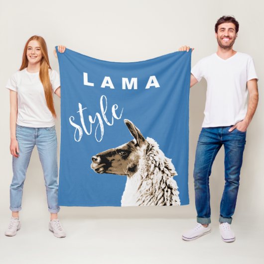 Lama Style Fleecedecke (Beispiel)