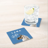 Lama Style Rechteckiger Pappuntersetzer (Vor Ort)