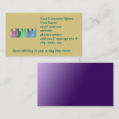 Lama-süße Erbse: Das kluge Matriarch-Lama Visitenkarte (Vorne/Hinten)