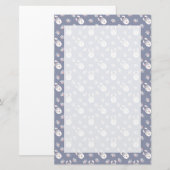 Lama-u. Blumen-Muster Briefpapier (Vorne/Hinten)