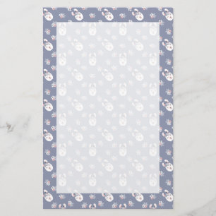 Lama-u. Blumen-Muster Briefpapier