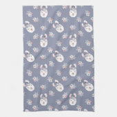 Lama-u. Blumen-Muster Geschirrtuch (Vertikal)