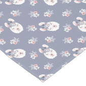 Lama-u. Blumen-Muster Kurzer Tischläufer (Ecke)