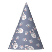 Lama-u. Blumen-Muster Partyhütchen (Links)