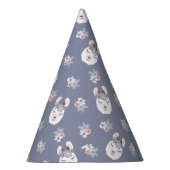 Lama-u. Blumen-Muster Partyhütchen (Rechts)