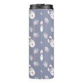 Lama-u. Blumen-Muster Thermosbecher (Rückseite)