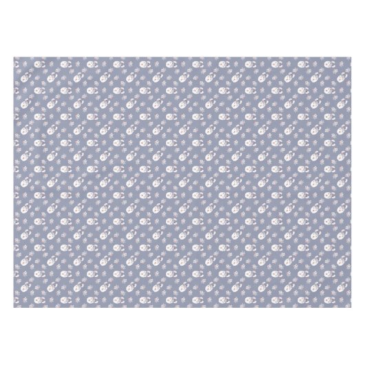 Lama-u. Blumen-Muster Tischdecke (Vorderseite (Horizontal))