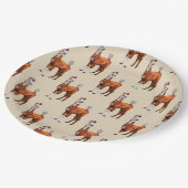 LAMA U. FEDERN PAPPTELLER (Schrägansicht)