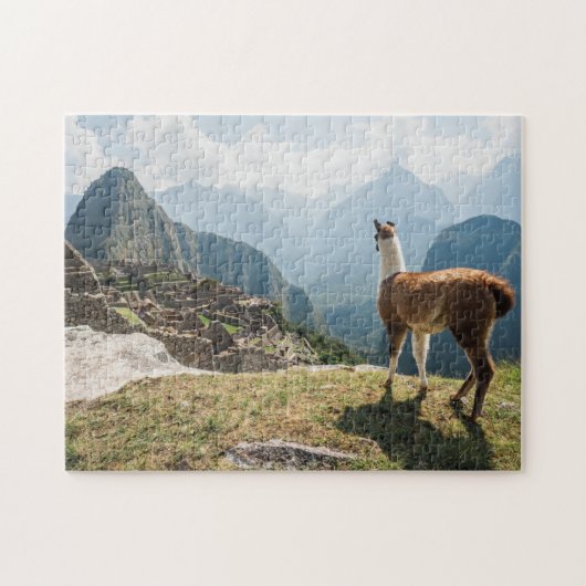 Lama-übersehenruinen | Machu Picchu, Peru Puzzle (Horizontal)