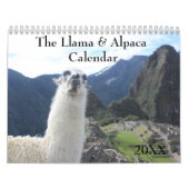Lama und Alpaca jedes Jahr Kalender (Titelbild)