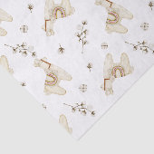 Lama- und Baumwollboho-Design Seidenpapier (Ausschnitt)