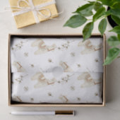 Lama- und Baumwollboho-Design Seidenpapier (Geschenk)