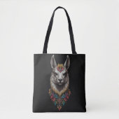 Lama- und Blume-Portrait, Tasche (Vorderseite)
