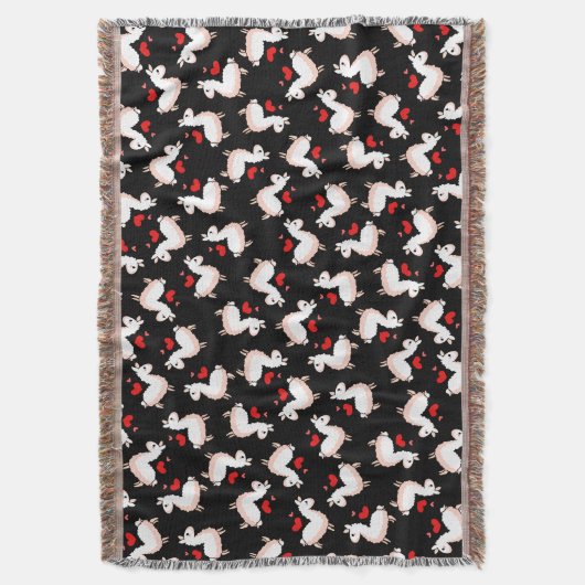 Lama-Verrücktheit Decke (Vorderseite Vertikal)