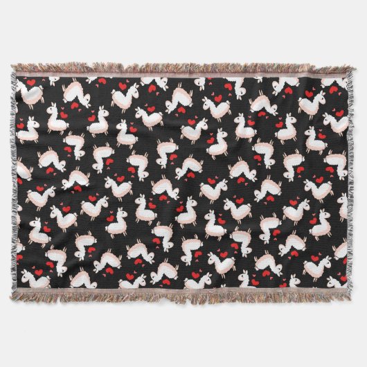 Lama-Verrücktheit Decke (Vorderseite)