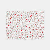 Lama-Verrücktheit Fleecedecke (Vorderseite (Horizontal))