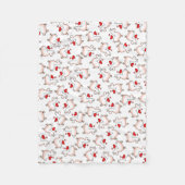 Lama-Verrücktheit Fleecedecke (Vorderseite)