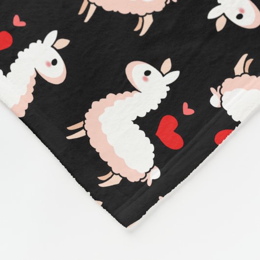 Lama-Verrücktheit Fleecedecke (Ecke)