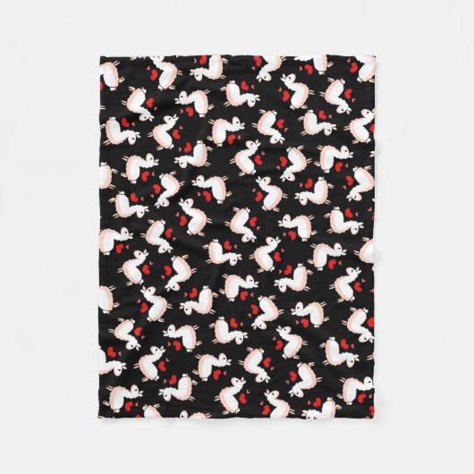 Lama-Verrücktheit Fleecedecke (Vorderseite)