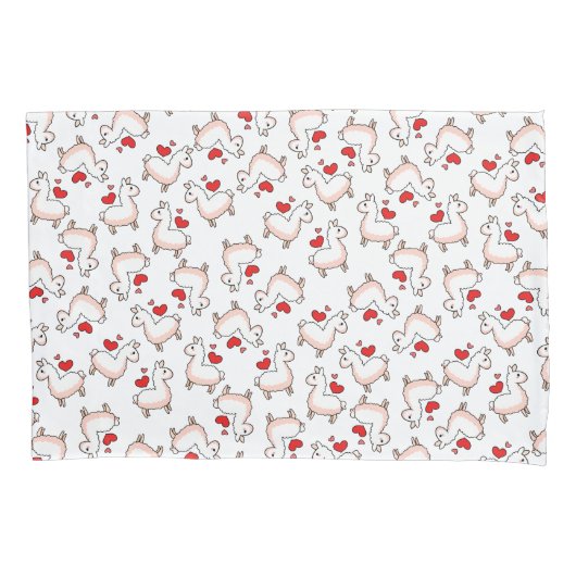 Lama-Verrücktheit Kissenbezug (Vorderseite)