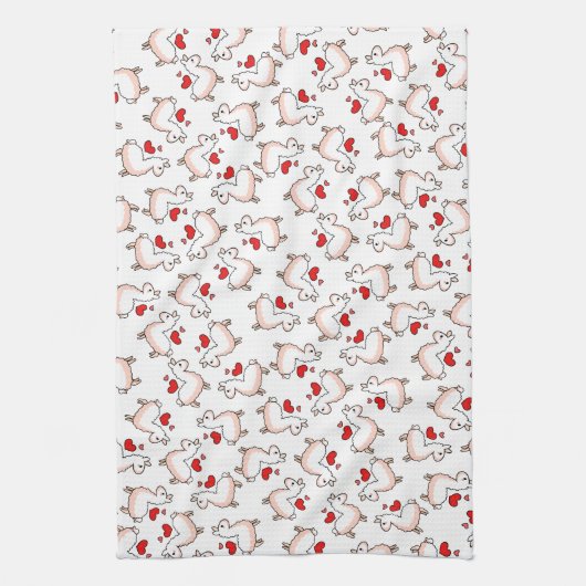 Lama-Verrücktheit Küchentuch (Vertikal)