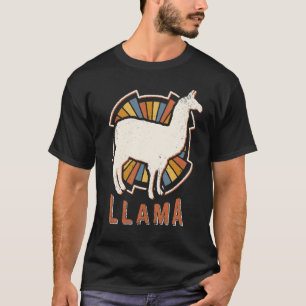 Lama Vintage Klassisch Retro Tierliebe T-Shirt