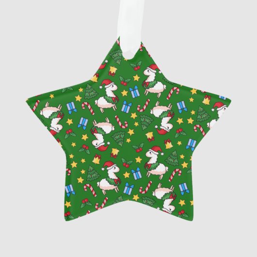 Lama-Wahnsinn Ornament (Rückseite)