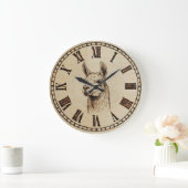 Lama-Wanduhr Große Wanduhr (Zuhause)