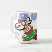 Lama-Winter Kaffeetasse (Vorderseite Links)