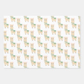 Lama Wrapping Paper Sheets Geschenkpapier Set (Vorderseite 3)