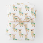 Lama Wrapping Paper Sheets Geschenkpapier Set (Beispiel)