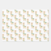 Lama Wrapping Paper Sheets Geschenkpapier Set (Vorderseite)