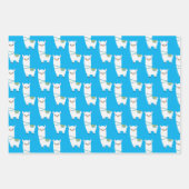Lama Wrapping Paper Sheets Geschenkpapier Set (Vorderseite)