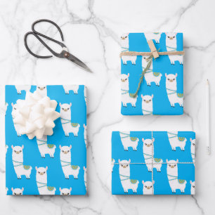 Lama Wrapping Paper Sheets Geschenkpapier Set