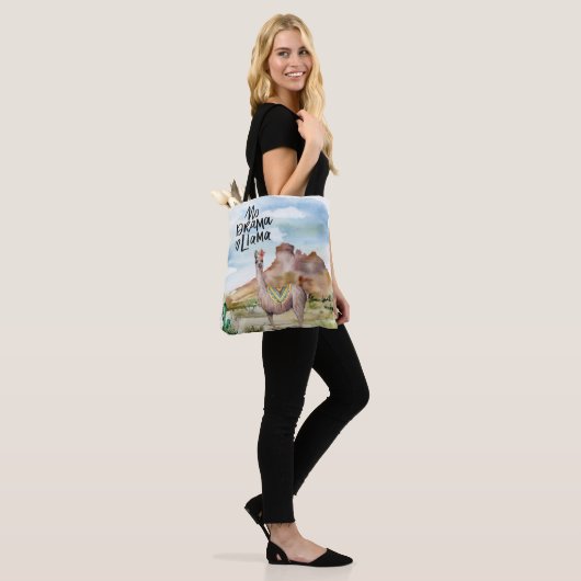 Lama & Wüste Landschaft Tasche (Am Model)