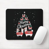 Lama Xmas Tree Llamas Weihnachtsbaum Mousepad (Mit Mouse)