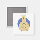 Lama Yoga Pose Magnet (Vorderseite/Rückseite)