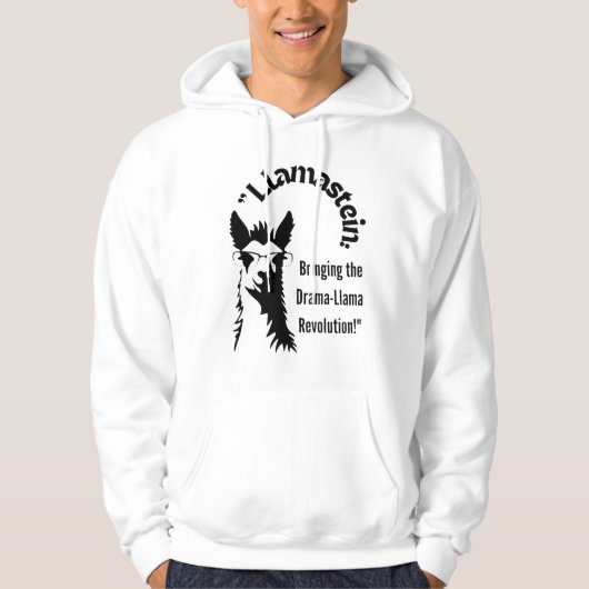 Lama-Zitat Hoodie (Vorderseite)