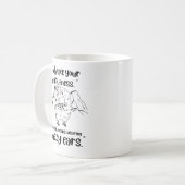 Lama-Zitat Kaffeetasse (Vorderseite Links)