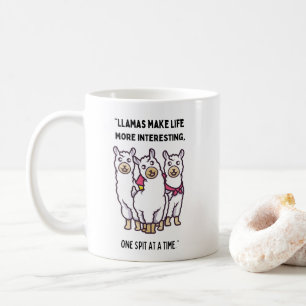 Lama-Zitat Kaffeetasse