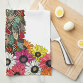 Lamagänseblümchen-Liebeweiß Geschirrtuch (Viertel Falte)