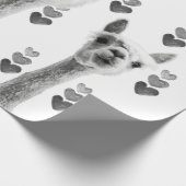 Lamaherz-Geschenkverpackung Geschenkpapier (Ecke)