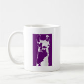 Lamakopf in Lila Kaffeetasse (Links)