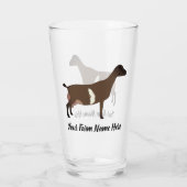 LaMancha Dairy Goat Glas (Rückseite)