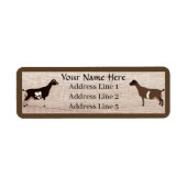 LaMancha Dairy Goat Rücksendeadresse (Vorne)