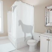 LaMancha Goat Shadow Silhouette Shadow Buddies Duschvorhang (Beispiel)