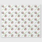 LaMancha Goat Weihnachtswrapping Paper Geschenkpapier (Flach)