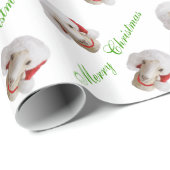LaMancha Goat Weihnachtswrapping Paper Geschenkpapier (Rolleneckpunkt)